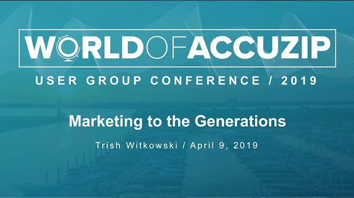 World of AccuZIP User Group Conference - Marketing...