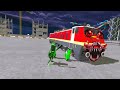 Blue Train Gang Attack Green Train Gang in Indian Bikes Driving 3d 
