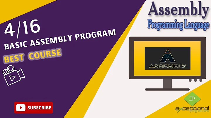Sections Of The Assembly Program | first assembly program | | Assembly Language in MASM Part 4/16