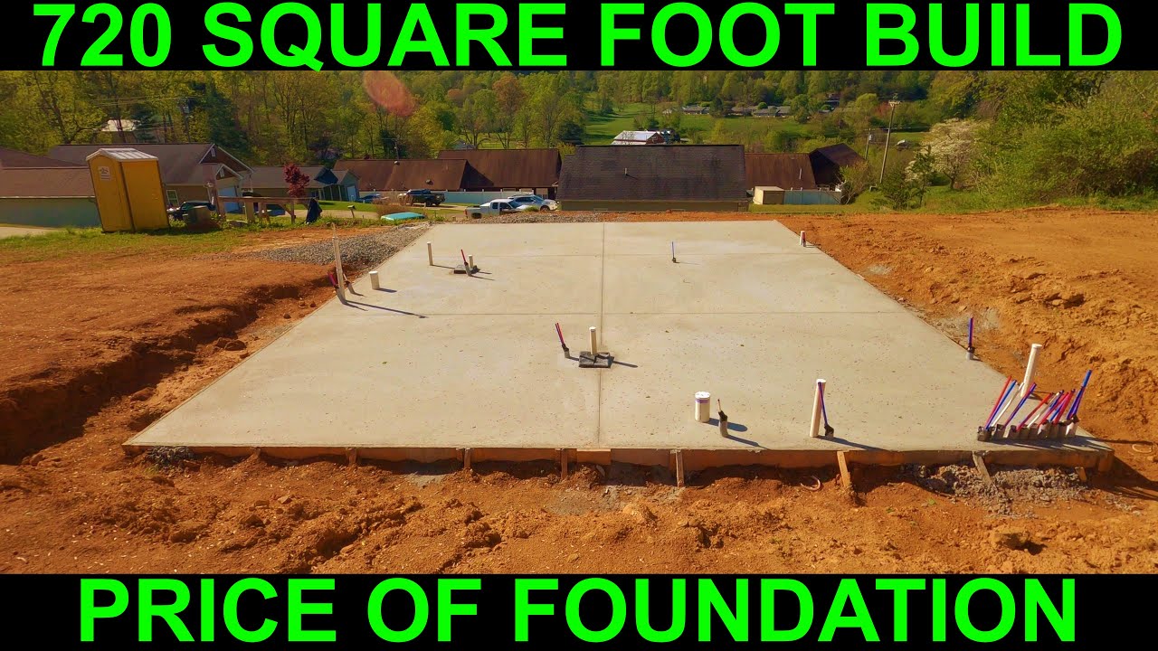 Cost of small house concrete slab foundation (720 square