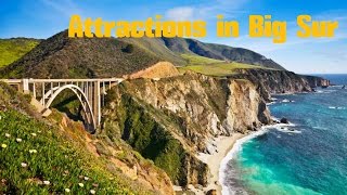Top 10. best tourist attractions and beautiful places in big sur
-travel california: julia pfeiffer burns state park, beach, mcway
falls, bixby brid...