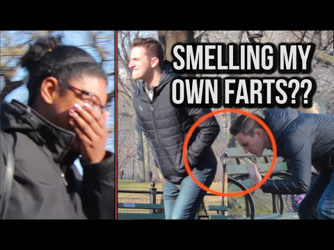 SMELLING MY OWN FARTS IN PUBLIC (Pooter Prank)