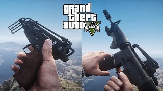 GTA 5 - All Weapons With Realistic Sounds (Animations & Details)
