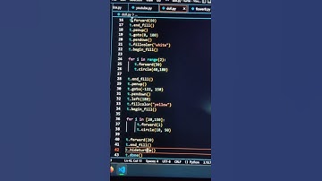 Draw Among Us logo in Python - VS code #shorts