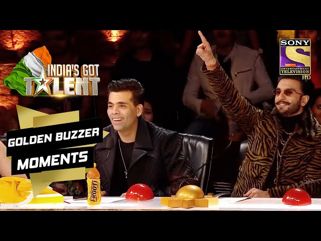Bajirao Enjoys This Dance Act On 'Malhari' The Most | India's Got Talent | Golden Buzzer Moments class=