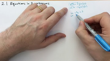 2.1 Equations in two unknowns (Basic Mathematics)