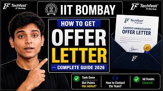 How To Get Iit Bombay Techfest Campus Ambassador Offer Letter All Doubts Cleared 2026