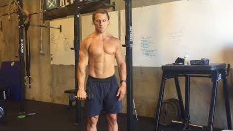 Single Arm DB Upright Row to External Rotation