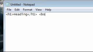 How to HTML Code a Heading and A Body Paragraph