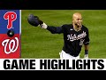 Yadiel Hernandez walks it off in the 8th inning | Phillies-Nationals Game 2 Highlights 9/22/20