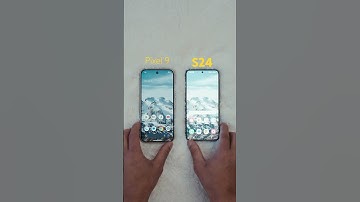 Google Pixel 9 vs Galaxy S24 Screen Brightness Test