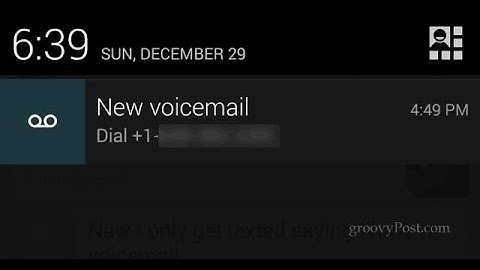 How to remove the voicemail notification on an Android phone