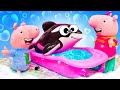 Пеппа и Джордж — Косатка из лужи! 🌊 Видео для детей про игрушки Свинка Пеппа на русском языке