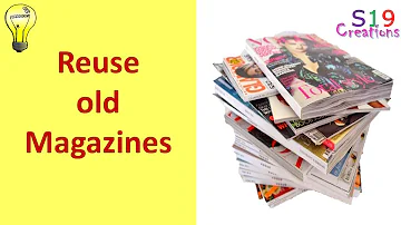 How do you use old magazines in crafts?