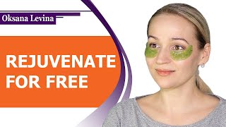 HOW TO REJUVENATE EYE SKIN FOR FREE? NATURAL PATCHES OWN HANDS