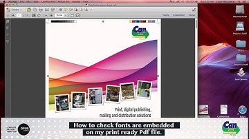 How to check if fonts are embedded in your Pdf file