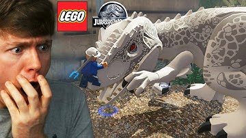 INDOMINUS REX has ESCAPED in LEGO JURASSIC WORLD! (Part 9)