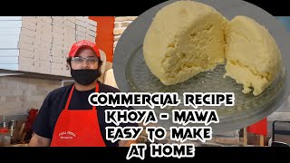 Khoya Recipe for Canada US Europe - How to make khoya at home with milk Commercial Khoya Mawa Recipe screenshot 5