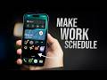 How to Make Work Schedule on iPhone (tutorial)