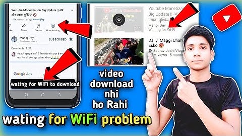 YouTube video waiting for Wi-Fi download problem | waiting for wifi problem | waiting for wifi |2022