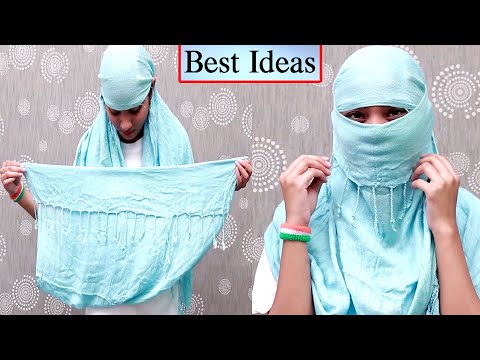 1 Scarf 10 ways to wear | Easy Ways To Wear A Scarf in 6 minutes | Different style of wearing