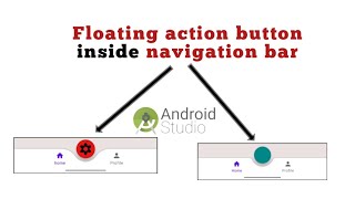Floating action button inside navigation bar in Android | java screenshot 5