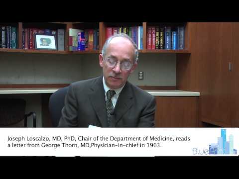 Time Capsule Tuesday Letter Reading by Joseph Loscalzo, MD, PhD, Chair of the Department of Medicine
