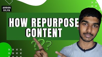 How to repurpose Content for social media | what is content repurposing? | Amron Silva