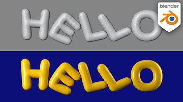 Inflated text in blender (Hindi)