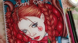 Coloring book flipthrough "Dark Dolls" by ColoringByKitty - Раскраска "Куклы'' от ColoringByKitty