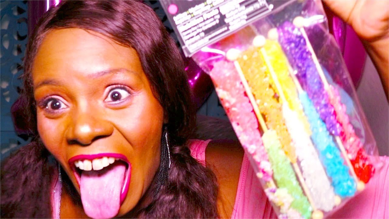 CRUSH Candy ASMR Eating Sounds Peppermints +GUM | 100K LIGHTS - YouTube