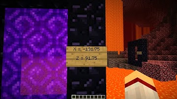 Nether Portal Speed Travel - [Tutorial] - Minecraft