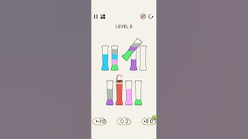 𝗦𝗼𝗿𝘁 𝗣𝘂𝘇 (𝗟𝗲𝘃𝗲𝗹- 𝟴)🔥𝗪𝗮𝘁𝗲𝗿 𝗖𝗼𝗹𝗼𝗿 𝗦𝗼𝗹𝘂𝘁𝗶𝗼𝗻𝘀💥𝗕𝗿𝗮𝗶𝗻 𝗶𝗾 𝘁𝗲𝘀𝘁 𝗴𝗮𝗺𝗲☄️#shorts game