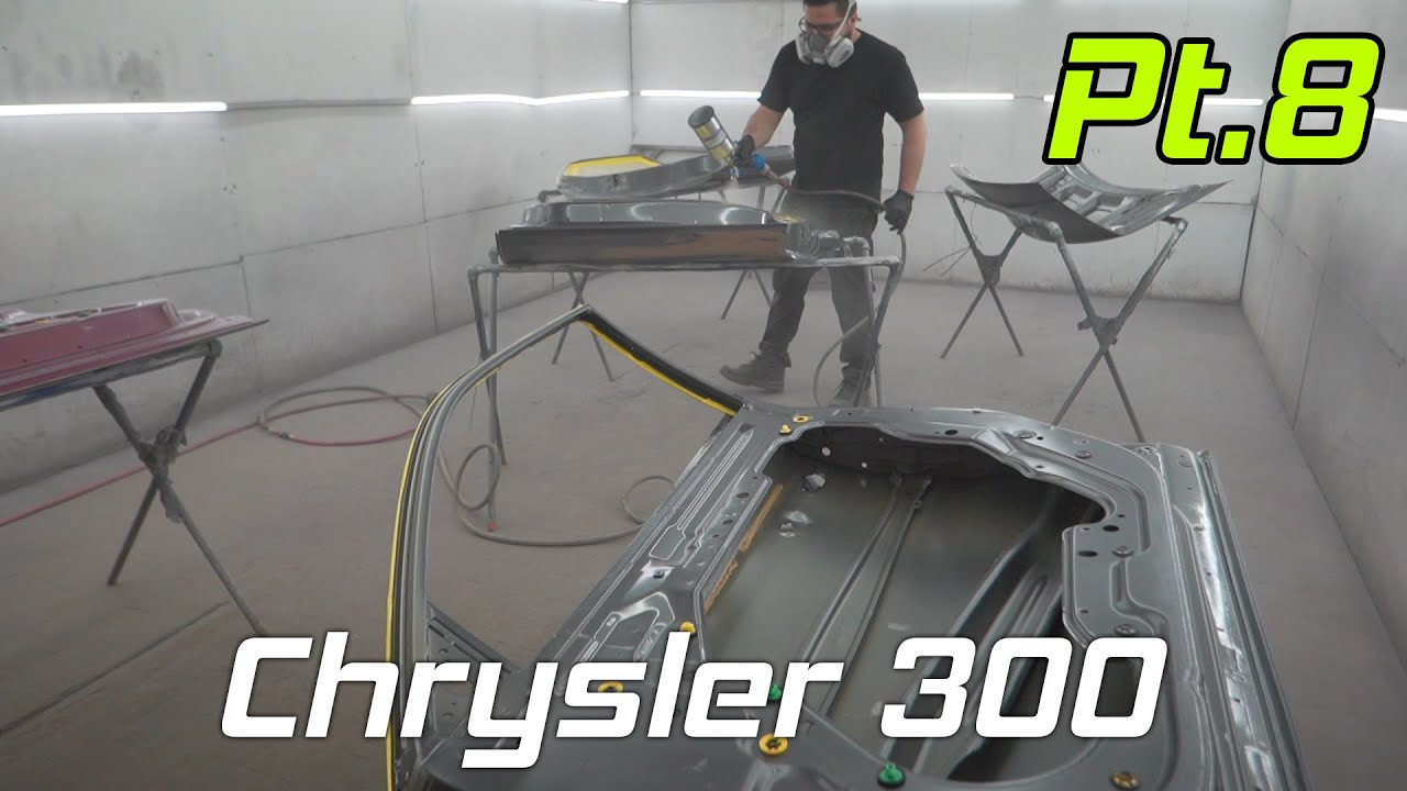 Chrysler 300 Engine Swap (Part 8) Painting | Flagship Motors - YouTube