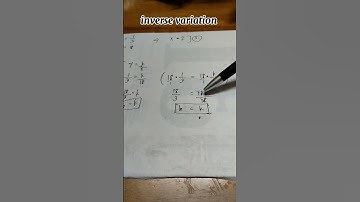inverse variation problems #maths #tutorial #shorts  algebra