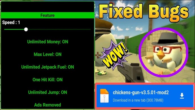 Chicken Gun 3.7.01 APK + Mod [Unlimited money] for Android.