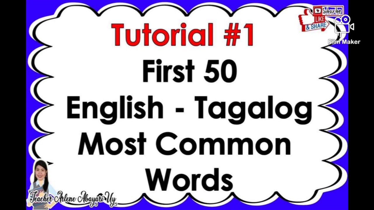 English tagalog FREE Tagalog