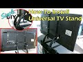 How to install universal tv stand