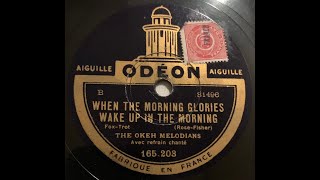 WHEN THE MORNING GLORIES WAKE UP IN THE MORNING - Okeh Melodians - HMV 203