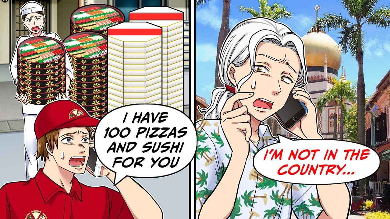 A pizza delivery showed up for 100 people but I wasn't even in the country...