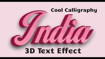 Cool Calligraphy 3D Text Effect | CorelDraw Tutorial