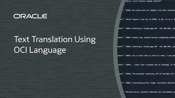 Text Translation Using OCI Language