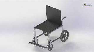 Solidworks - Assembly - With English Subtitles - Wheelchair (Tekerlekli Sandalye)