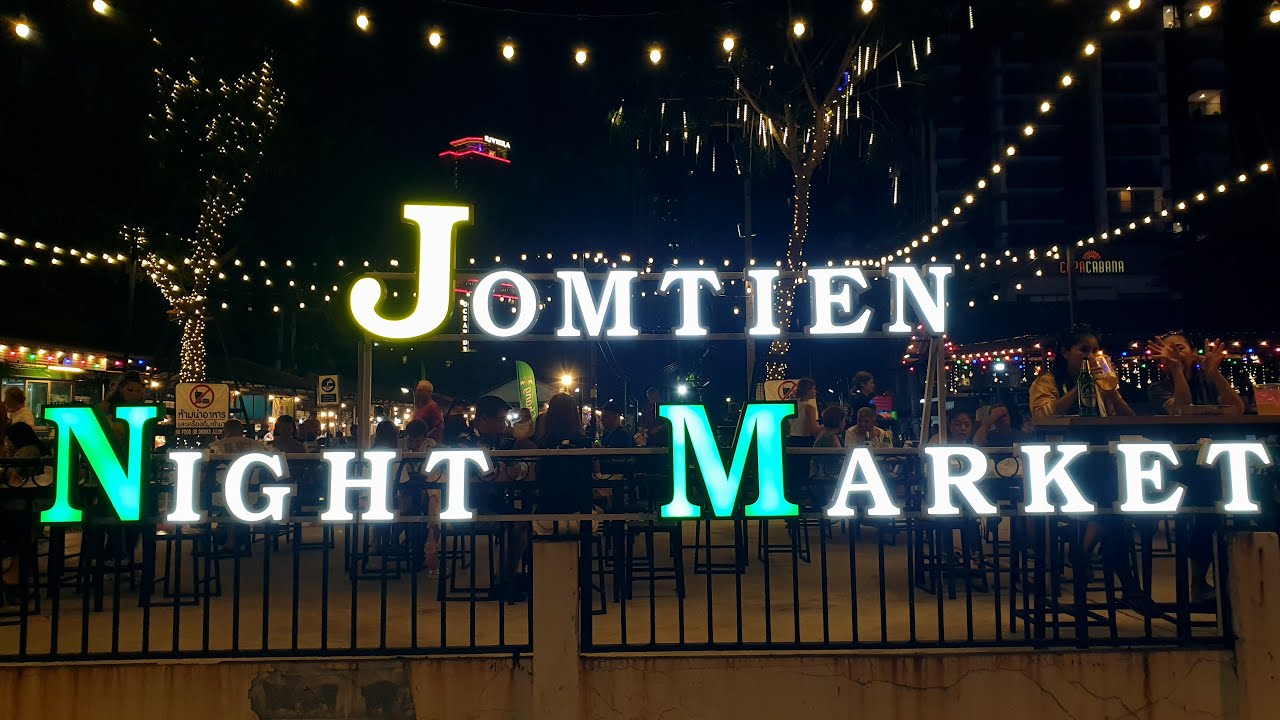 Jomtien Night Market, Pattaya, Thailand (2025) (4K) STREET FOOD TOUR - FULL TOUR