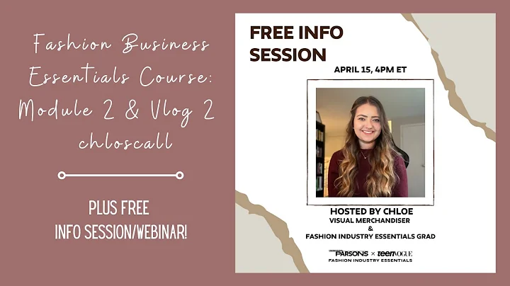 Fashion Business Essentials Course: Module 2 Day in the Life Vlog | chloscall
