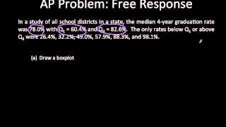 Statistics | 2.11 AP Problem: Free Response (Part 1)