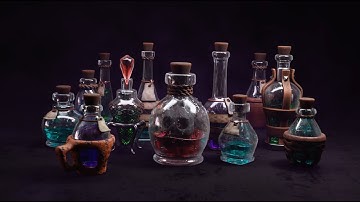 Magic Potion Blender Geometry Nodes Procedural Asset