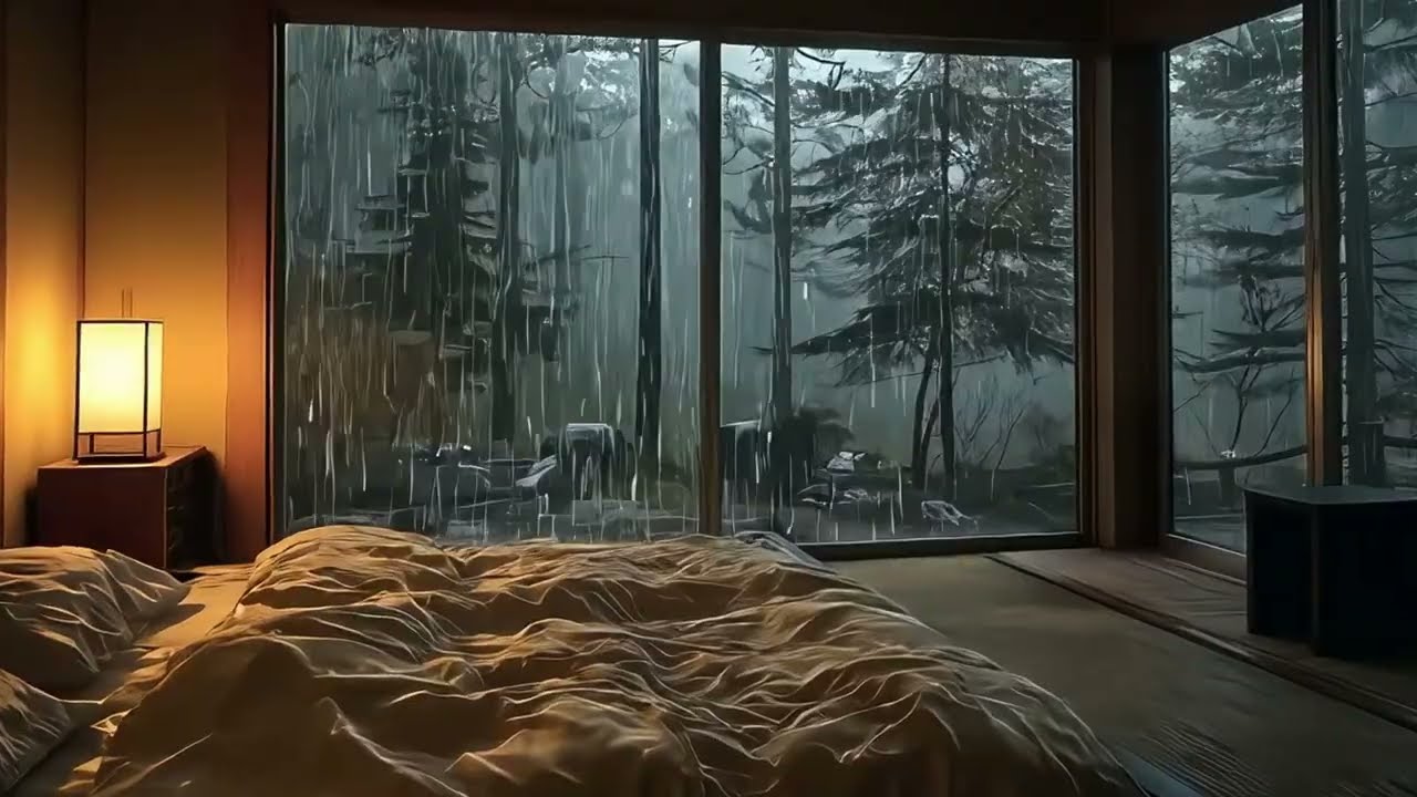 Soothing Rain Sounds for Stress Relief | Best Sleeping Sounds  #rainsounds #cozyroom #asmr