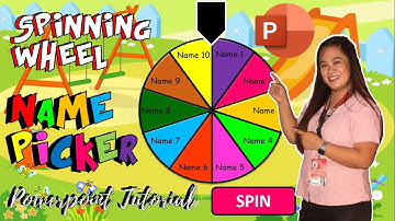 SPINNING WHEEL NAME PICKER Powerpoint Tutorial