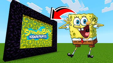 How To Make a Portal To The SpongeBob Dimension in MCPE (Minecraft PE)